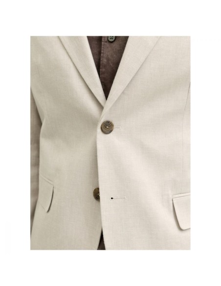 Blazer Lin Coton Écru Jack & Jones Premium Été